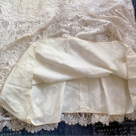 💍 VINTAGE ILGWU UNION MADE TALL LACE OPEN SHOULDER WEDDING GOWN! - Picture 10 of 16